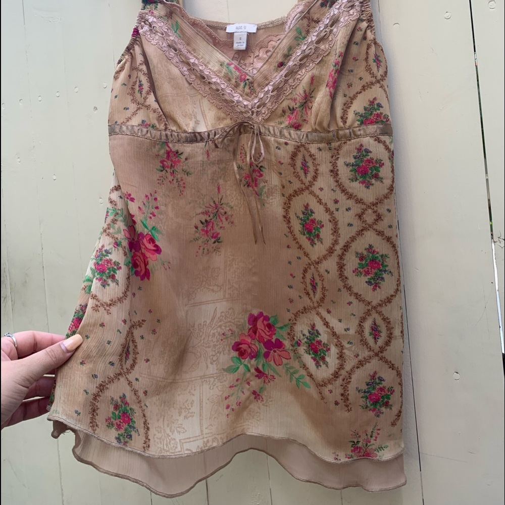 Apt. 9 cami, size small, floral pattern